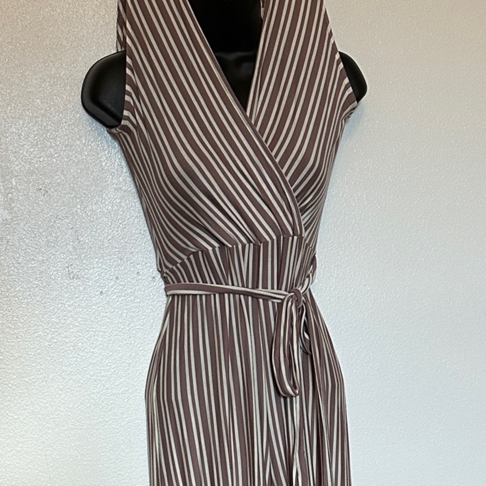 Eesome Brown Striped Jumpsuit